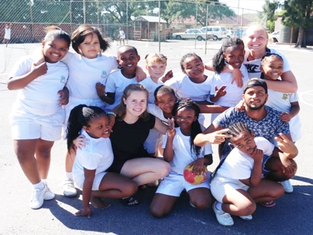 Freiwilliger in der Sportentwicklung in Südafrika