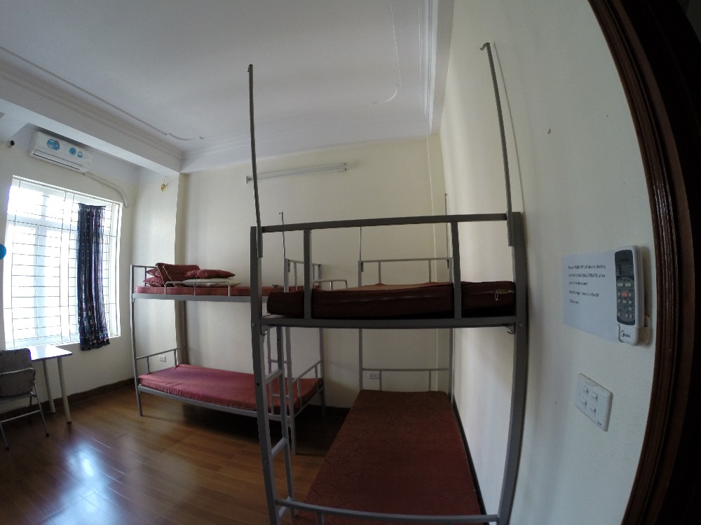 Typical dorm room in Volunteer house in Hanoi