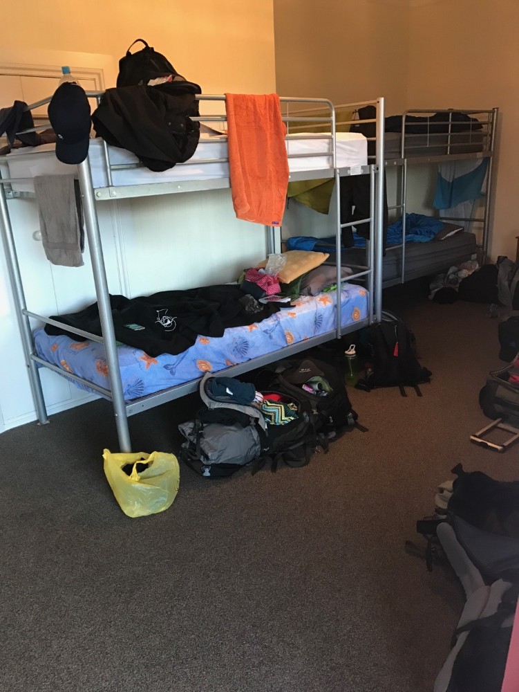 Volunteer bedroom at Atiu creek accommodation