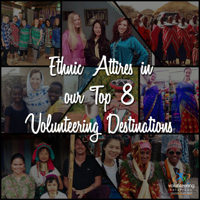 Glimpses of Ethnic attires in our Top 8 volunteering destinations