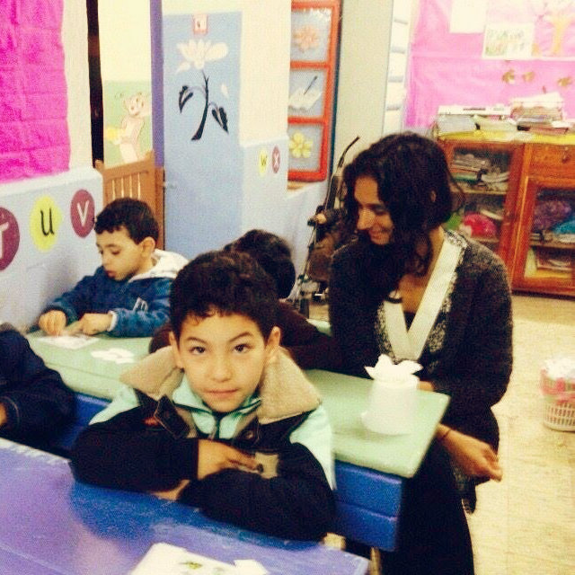 Sabrina while volunteer work in Morocco
