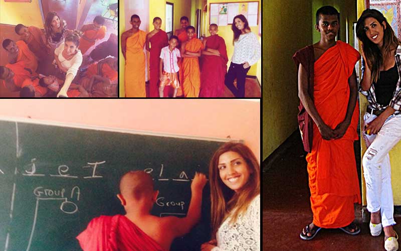 Teaching-monks-in-Srilanka-with-volunteering-solutions