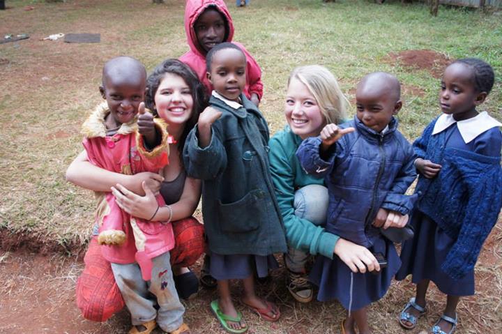 Alice Sommer & Michelle Koomen during summer volunteering in Kenya with volsol