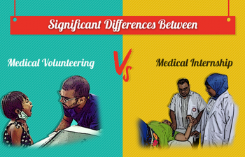Differences Between a Medical Volunteering & Medical Internship – Infographic
