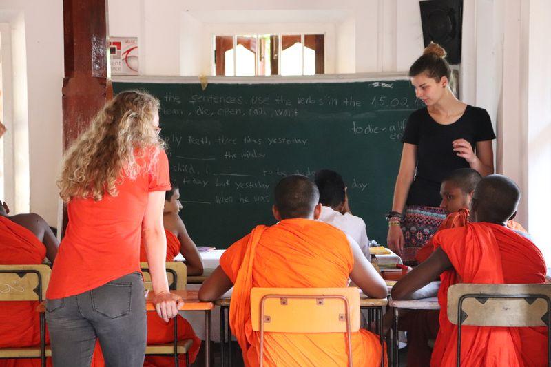 Teaching Buddhist Monks