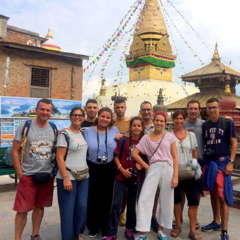 family volunteering nepal