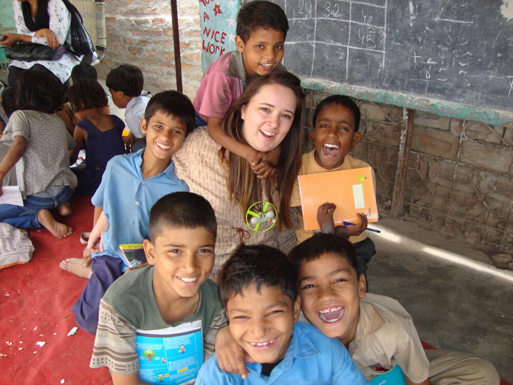 teaching kids in india