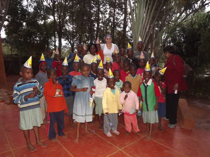 volunteering at an orphanage