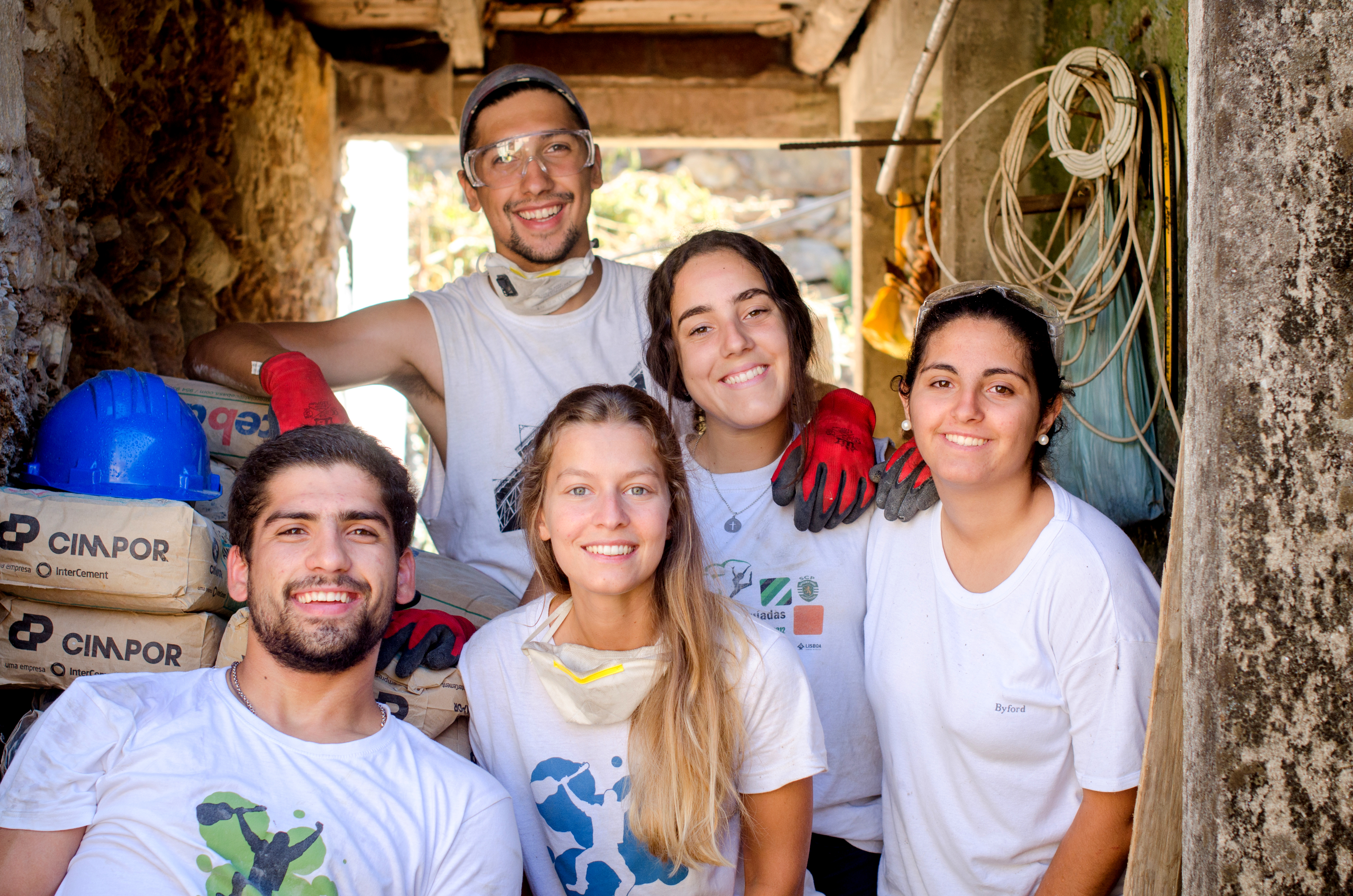 group volunteer in Portugal