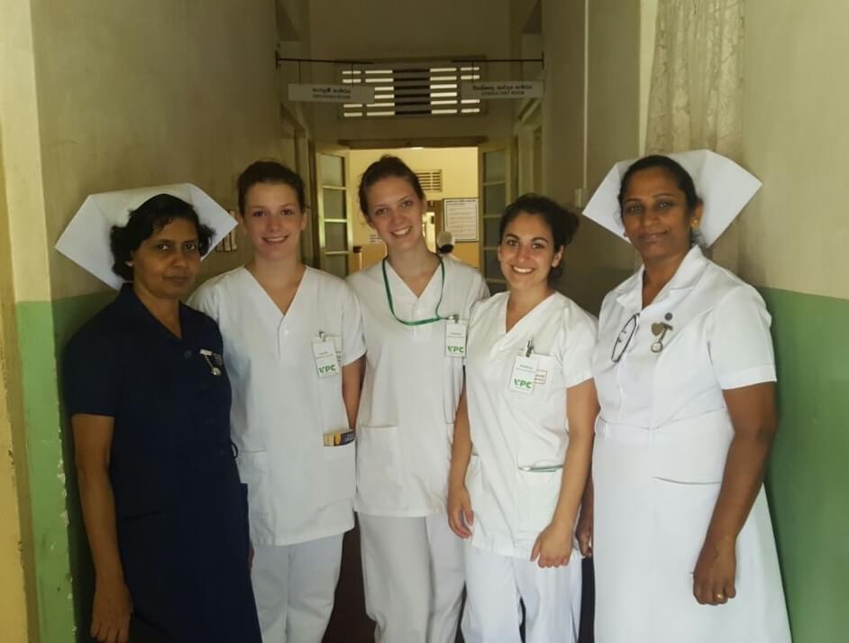 nursing_students volunteers in Sri Lanka