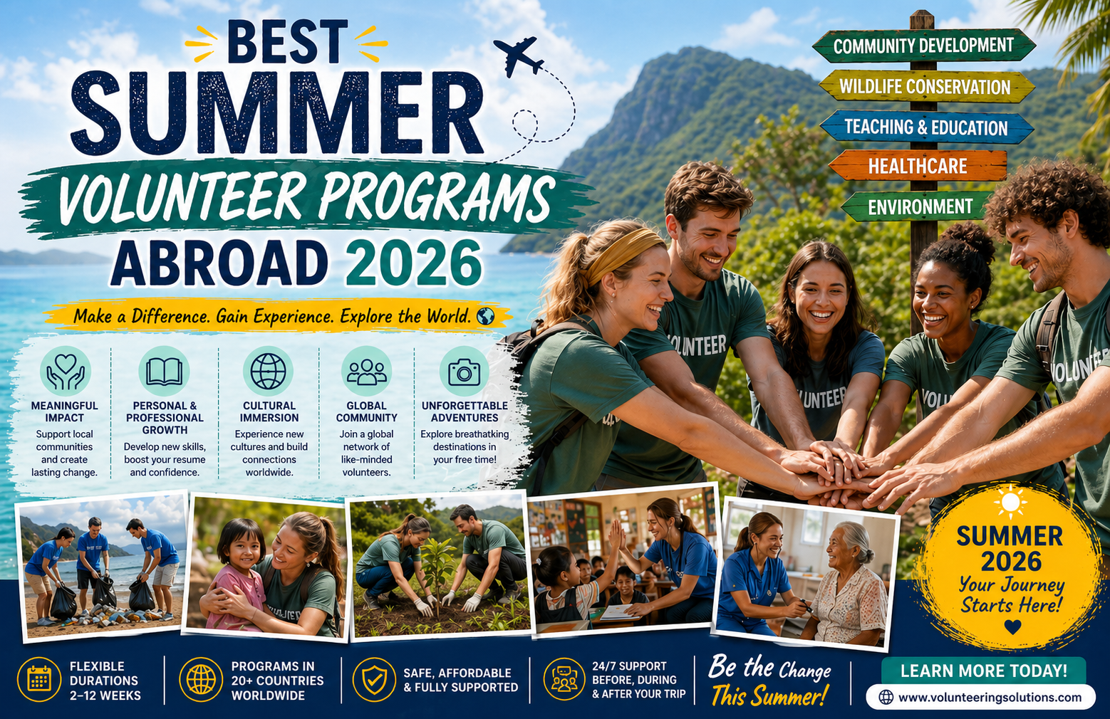 Best Summer Volunteering Programs Abroad 2026